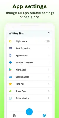 Writing Star Text Expander & Auto-complete text android App screenshot 7