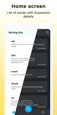 Writing Star Text Expander & Auto-complete text android App screenshot 8